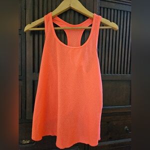 Sport cross back shirt bright orange, size S